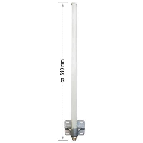 88454, IEEE 802.11b, IEEE 802.11g, IEEE 802.11n, 2.4 - 2.5, Omnidirezionale, Tipo N, Argento, Bianco, -20 - 65 °C - Foto 2